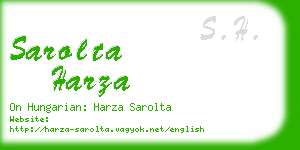 sarolta harza business card